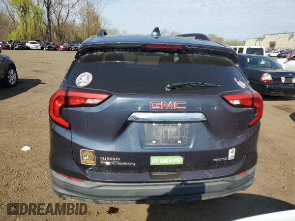 2018 GMC Terrain SLE with VIN 3GKALTEV3JL384706, listed as a Copart auction lot 53725985 with 66,857 mi miles and Salvage Title. Bid and sale history available at carsss.com. Image 6.