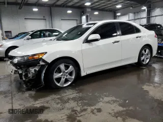 2010 Acura TSX with VIN JH4CU2F61AC008339, listed as a Copart auction lot 52099075 with 163,314 mi miles and Salvage Title. Bid and sale history available at carsss.com. Image 1.