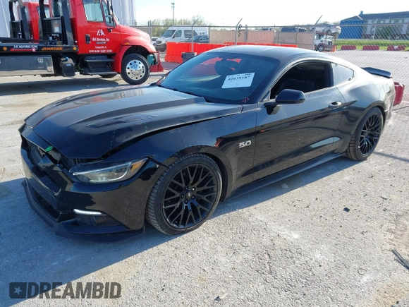 2015 Ford Mustang GT with VIN 1FA6P8CF4F5379607, listed as a IAAI auction lot 42039187 with 75,587 mi miles and . Bid and sale history available at carsss.com. Image 17.