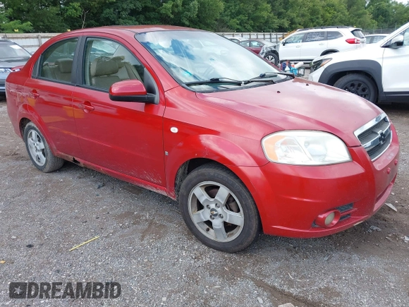 2007 Chevrolet Aveo LT with VIN KL1TG56647B158073, listed as a IAAI auction lot 42695850 with 222,134 mi miles and . Bid and sale history available at DreamBid. Image 1.
