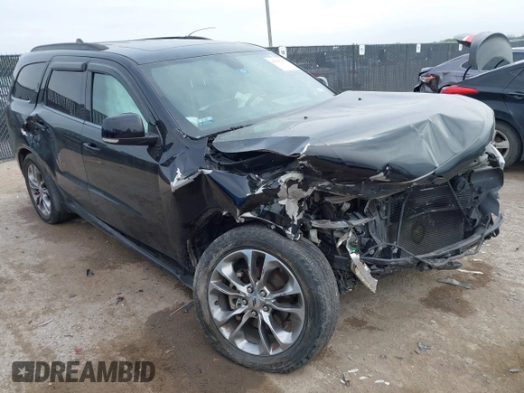 2019 Dodge Durango GT Plus with VIN 1C4RDHDG5KC535120, listed as a IAAI auction lot 41935261 with 100,370 mi miles and . Bid and sale history available at DreamBid. Image 1.