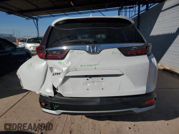 2021 Honda CR-V EX-L with VIN 2HKRW1H8XMH410531, listed as a Copart auction lot 45770965 with 46,471 mi miles and Salvage Title. Bid and sale history available at carsss.com. Image 6.