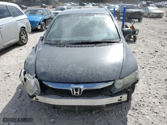 2010 Honda Civic Sdn DX-VP with VIN 2HGFA1F33AH526121, listed as a Copart auction lot 47438955 with 267,712 mi miles and Salvage Title. Bid and sale history available at carsss.com. Image 5.