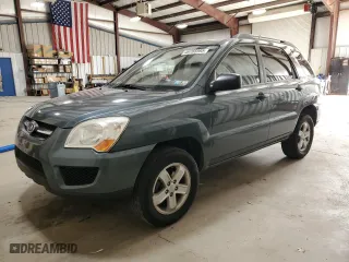2009 Kia Sportage LX with VIN KNDJE723X97561560, listed as a Copart auction lot 49766995 with 130,623 mi miles and Salvage Title. Bid and sale history available at carsss.com. Image 1.