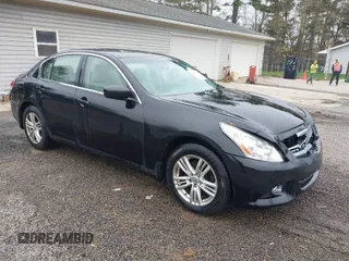 2011 Infiniti G25 Sedan x with VIN JN1DV6AR3BM653956, listed as a IAAI auction lot 42014012 with 155,141 mi miles. Bid and sale history available at carsss.com. Image 1.