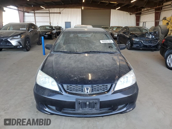2004 Honda Civic LX with VIN 1HGEM22574L075962, listed as a Copart auction lot 46955185 with 288,181 mi miles and Clean Title. Bid and sale history available at DreamBid. Image 5.