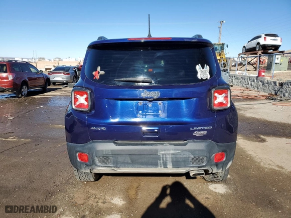 2019 Jeep Renegade Limited with VIN ZACNJBD11KPK01305, listed as a Copart auction lot 84065744 with 0 mi miles and Salvage Title. Bid and sale history available at carsss.com. Image 6.