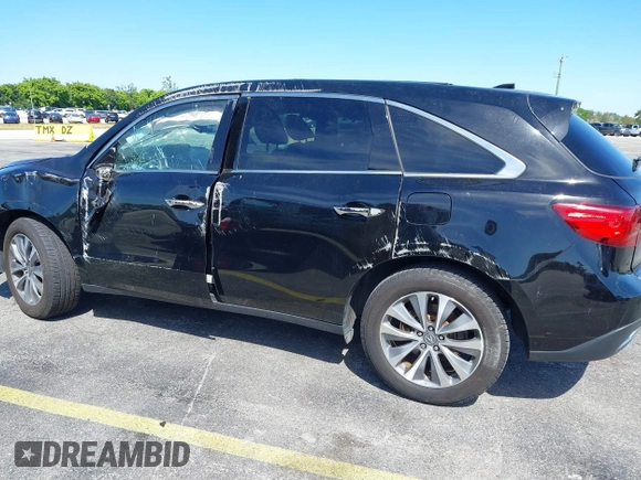 2016 Acura MDX w/Tech with VIN 5FRYD3H4XGB011596, listed as a IAAI auction lot 41692631 with 43,615 mi miles. Bid and sale history available at carsss.com. Image 20.