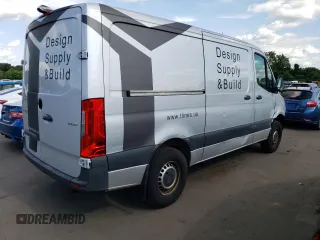2020 Mercedes-Benz Sprinter Cargo with VIN W1W70BGYXLT025100, listed as a Copart auction lot 60259843 with 56,048 mi miles and . Bid and sale history available at carsss.com. Image 3.
