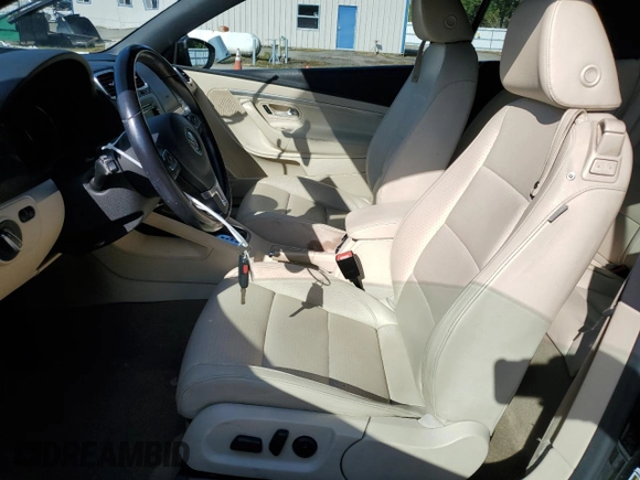 2012 Volkswagen Eos Komfort with VIN WVWBW7AH0CV001922, listed as a Copart auction lot 54378035 with 95,960 mi miles and Salvage Title. Bid and sale history available at DreamBid. Image 7.