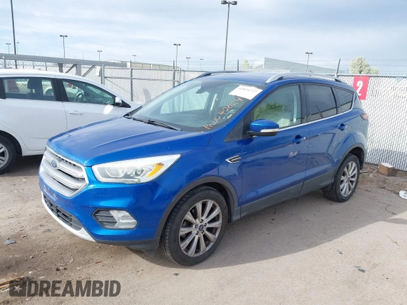 2017 Ford Escape Titanium with VIN 1FMCU0JD1HUA30076, listed as a IAAI auction lot 42024777 with 110,467 mi miles. Bid and sale history available at carsss.com. Image 17.