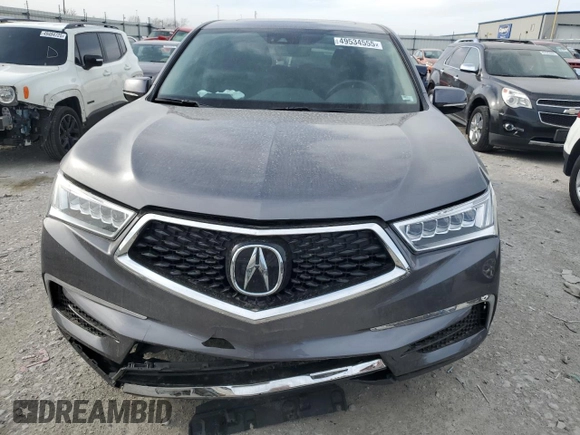 2018 Acura MDX w/Technology Pkg with VIN 5J8YD4H5XJL003410, listed as a Copart auction lot 49534555 with 55,539 mi miles and Salvage Title. Bid and sale history available at carsss.com. Image 5.