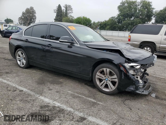 2017 BMW 3 Series 330i with VIN WBA8B9G52HNU48528, listed as a Copart auction lot 59442995 with 109,852 mi miles and Salvage title. Bid and sale history available at DreamBid. Image 4.