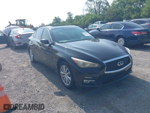 2015 Infiniti Q50 Premium z VIN JN1BV7AR6FM419099, wystawiony jako IAAI lot #42483126 z przebiegiem 100 960 mil mil oraz . Historia ofert i sprzedaży dostępna na DreamBid. Obrazek 1.
