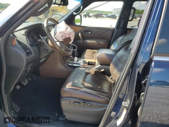 2016 Infiniti QX80 Limited with VIN JN8AZ2NE3G9120976, listed as a Copart auction lot 56722355 with 123,144 mi miles and Salvage title. Bid and sale history available at DreamBid. Image 7.