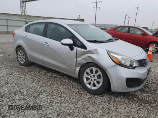 2013 Kia Rio LX with VIN KNADM4A37D6248543, listed as a Copart auction lot 51746435 with 73,501 mi miles and Salvage Title. Bid and sale history available at carsss.com. Image 4.