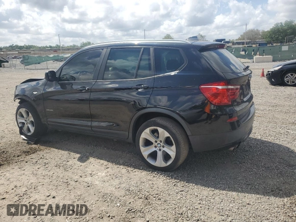 2012 BMW X3 28i with VIN 5UXWX5C56CL723153, listed as a Copart auction lot 52357795 with 93,916 mi miles and Salvage Title. Bid and sale history available at DreamBid. Image 2.