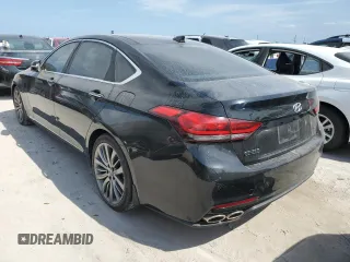 2015 Hyundai Genesis 5.0L with VIN KMHGN4JFXFU067518, listed as a Copart auction lot 75999994 with 0 mi miles and Non Repairable. Bid and sale history available at carsss.com. Image 2.