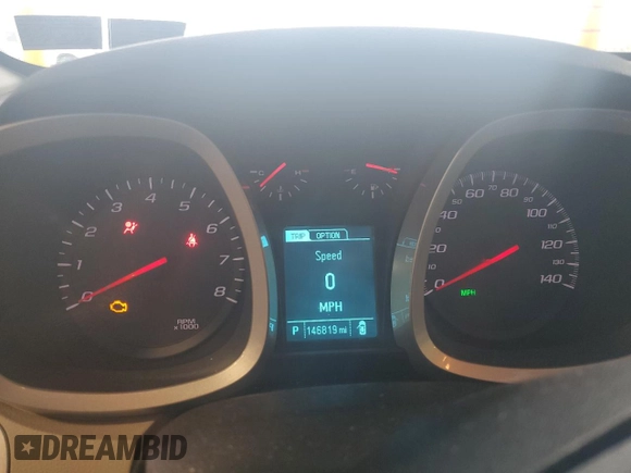 2013 Chevrolet Equinox LT with VIN 2GNFLNE32D6352079, listed as a Copart auction lot 53926655 with 146,819 mi miles and Salvage Title. Bid and sale history available at DreamBid. Image 9.