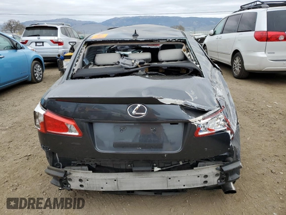 2010 Lexus IS 250 with VIN JTHBF5C23A5111274, listed as a Copart auction lot 43613325 with Not Provided miles and Non Repairable. Bid and sale history available at carsss.com. Image 6.