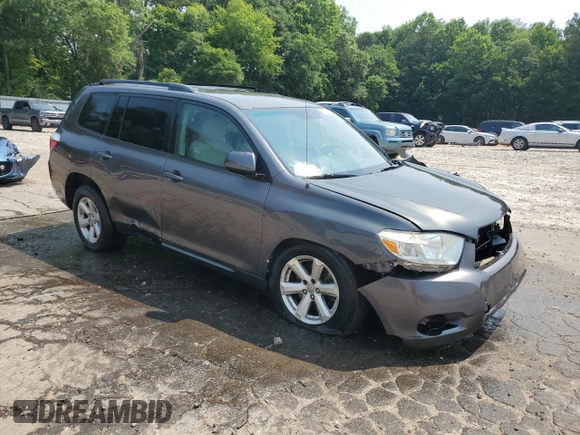 2008 Toyota Highlander with VIN JTEDS41A482007989, listed as a Copart auction lot 58773345 with 388,363 mi miles and Salvage title. Bid and sale history available at DreamBid. Image 4.