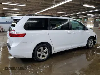 2016 Toyota Sienna LE AAS z VIN 5TDKK3DCXGS713844, wystawiony jako Copart lot #63814045 z przebiegiem 197 484 mil mil oraz Czysty tytuł • Clean title. Historia ofert i sprzedaży dostępna na DreamBid. Obrazek 3.