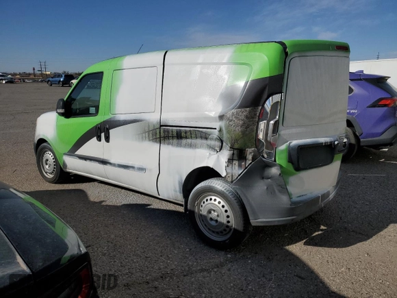 2015 Ram ProMaster City Cargo Tradesman with VIN ZFBERFAT7F6A82716, listed as a Copart auction lot 44520465 with 109,099 mi miles and Salvage Title. Bid and sale history available at carsss.com. Image 2.