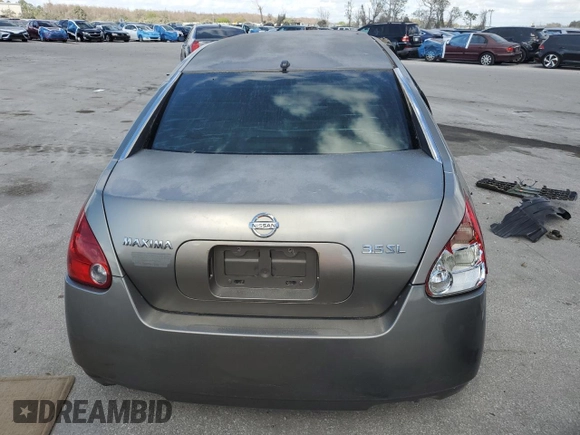 2006 Nissan Maxima 3.5 SE with VIN 1N4BA41E56C824581, listed as a Copart auction lot 44732605 with 185,036 mi miles and Salvage Title. Bid and sale history available at carsss.com. Image 6.