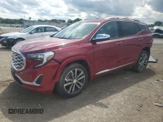 2018 GMC Terrain Denali with VIN 3GKALXEXXJL204291, listed as a Copart auction lot 53870125 with 73,628 mi miles and Salvage title. Bid and sale history available at DreamBid. Image 1.