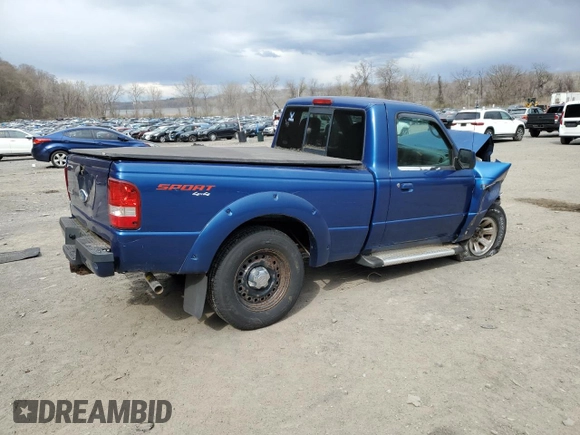 2007 Ford Ranger XL with VIN 1FTYR11E57PA56901, listed as a Copart auction lot 53046805 with 0 mi miles and Salvage Title. Bid and sale history available at carsss.com. Image 3.