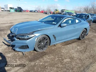 2019 BMW 8 Series M850i xDrive with VIN WBABC4C54KBU96780, listed as a IAAI auction lot 41015686 with 15,451 mi miles and . Bid and sale history available at DreamBid. Image 17.
