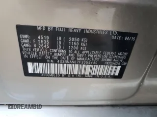 2015 Subaru Legacy 2.5i Limited with VIN 4S3BNAN67F3059440, listed as a Copart auction lot 60260424 with 102,842 mi miles and Salvage Title. Bid and sale history available at carsss.com. Image 13.