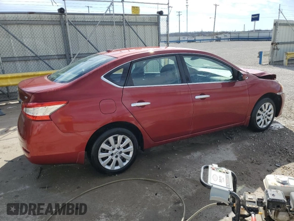 2015 Nissan Sentra SV with VIN 3N1AB7AP9FL682426, listed as a Copart auction lot 49405085 with 121,075 mi miles and Salvage Title. Bid and sale history available at DreamBid. Image 3.
