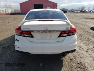 2015 Honda Civic Sedan Si with VIN 2HGFB6E56FH201614, listed as a Copart auction lot 49693005 with 0 mi miles and Salvage Title. Bid and sale history available at carsss.com. Image 6.