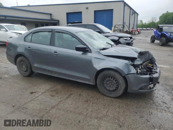 2013 Volkswagen Jetta S with VIN 3VW2K7AJ4DM318853, listed as a Copart auction lot 57597955 with 165,023 mi miles and Salvage title. Bid and sale history available at DreamBid. Image 4.