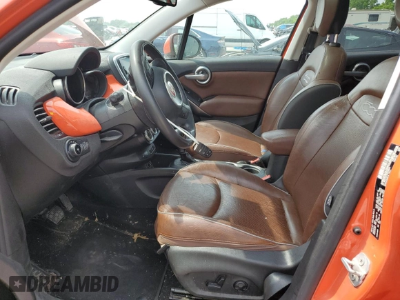 2016 FIAT 500X Lounge with VIN ZFBCFXDT9GP358436, listed as a Copart auction lot 59078905 with 123,978 mi miles and Salvage title. Bid and sale history available at DreamBid. Image 7.