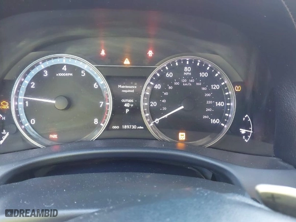 2013 Lexus GS 350 with VIN JTHBE1BL9D5013652, listed as a IAAI auction lot 41282929 with 189,730 mi miles. Bid and sale history available at carsss.com. Image 7.