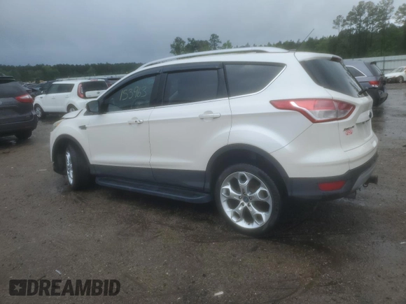 2013 Ford Escape Titanium with VIN 1FMCU0J96DUC19683, listed as a Copart auction lot 50104954 with 153,963 mi miles and Salvage Title. Bid and sale history available at carsss.com. Image 2.