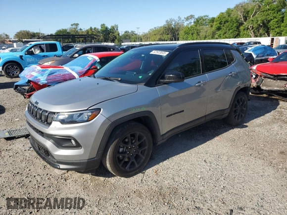 2022 Jeep Compass Latitude with VIN 3C4NJCBB9NT166613, listed as a Copart auction lot 52503895 with 63,925 mi miles and Non Repairable. Bid and sale history available at carsss.com. Image 1.