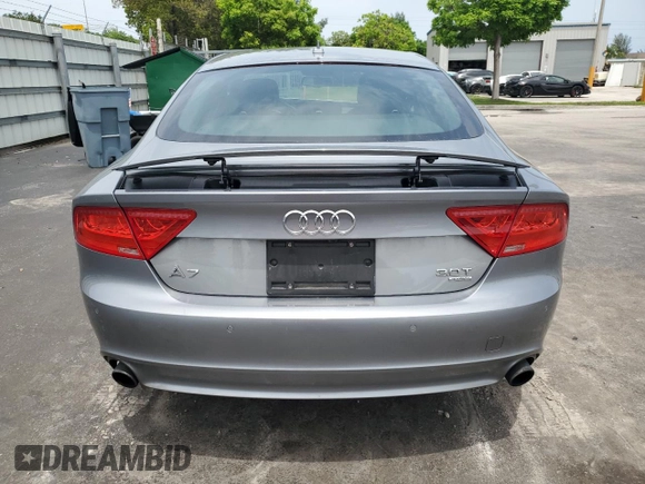 2014 Audi A7 Premium Plus with VIN WAUWGAFC4EN080245, listed as a Copart auction lot 59689315 with Not provided miles and Non repairable. Bid and sale history available at DreamBid. Image 6.