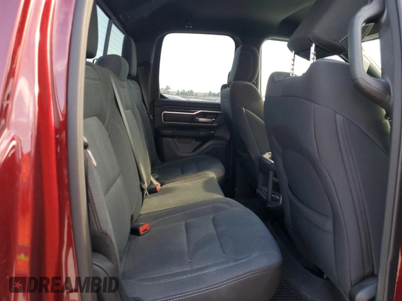 2023 Ram 1500 Big Horn with VIN 1C6SRFBT6PN635883, listed as a Copart auction lot 67903184 with 0 mi miles and Clean Title. Bid and sale history available at carsss.com. Image 10.