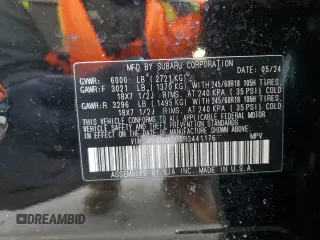 2024 Subaru Ascent Premium с VIN 4S4WMAED5R3441176, выставлен на аукционе Copart как лот 48857565 с пробегом 18 004 миль миль и Чистый • Clean title. История ставок и продаж доступна на DreamBid. Изображение 13.