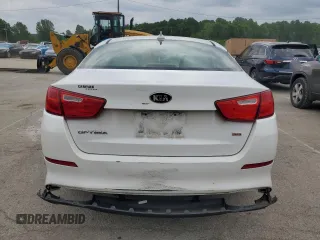 2015 Kia Optima LX with VIN 5XXGM4A70FG488749, listed as a Copart auction lot 57395825 with 176,592 mi miles and Salvage title. Bid and sale history available at DreamBid. Image 6.