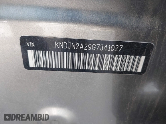 2016 Kia Soul with VIN KNDJN2A29G7341027, listed as a IAAI auction lot 41871793 with 104,098 mi miles. Bid and sale history available at carsss.com. Image 9.