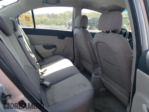 2007 Hyundai Accent GLS with VIN KMHCN46C17U108018, listed as a Copart auction lot 55632095 with 185,467 mi miles and Salvage title. Bid and sale history available at DreamBid. Image 10.