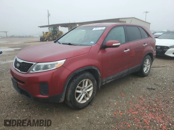 2014 Kia Sorento LX with VIN 5XYKT3A6XEG449711, listed as a Copart auction lot 55747185 with 88,795 mi miles and Clean Title. Bid and sale history available at DreamBid. Image 1.