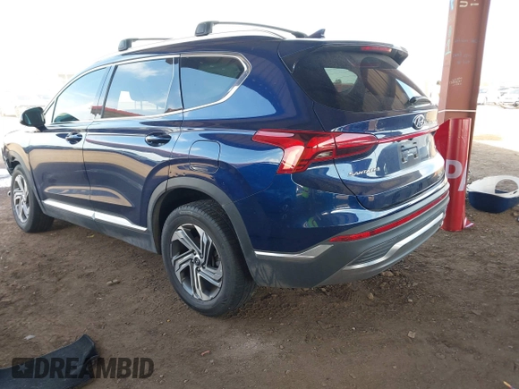 2022 Hyundai Santa Fe SEL with VIN 5NMS2DAJ2NH377678, listed as a IAAI auction lot 41902263 with 75,550 mi miles. Bid and sale history available at carsss.com. Image 3.