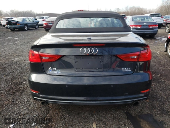 2016 Audi A3 2.0T Premium Plus with VIN WAUY8LFF9G1074639, listed as a Copart auction lot 72133872 with 86,455 mi miles. Bid and sale history available at carsss.com. Image 6.