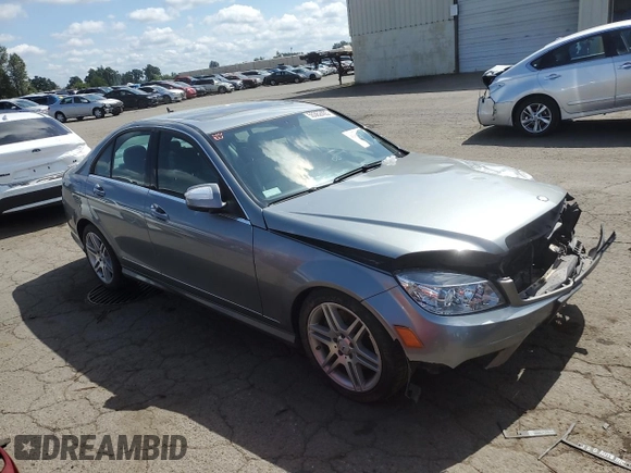 2008 Mercedes-Benz C 350 Sport with VIN WDDGF56X78F155772, listed as a Copart auction lot 55362405 with 117,260 mi miles and Salvage title. Bid and sale history available at DreamBid. Image 4.