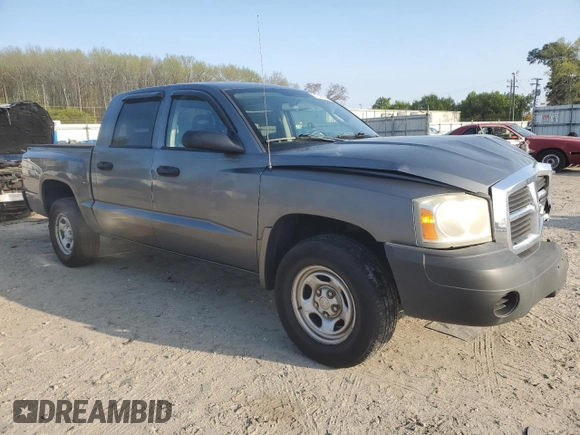 2006 Dodge Dakota ST with VIN 1D7HE28K36S595242, listed as a Copart auction lot 51348695 with 110,602 mi miles and Salvage Title. Bid and sale history available at carsss.com. Image 4.